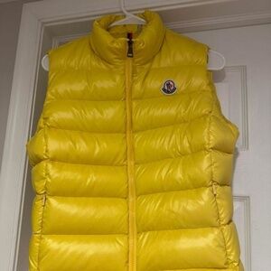 Rare Yellow Moncler Ghany Vest-Barely Worn